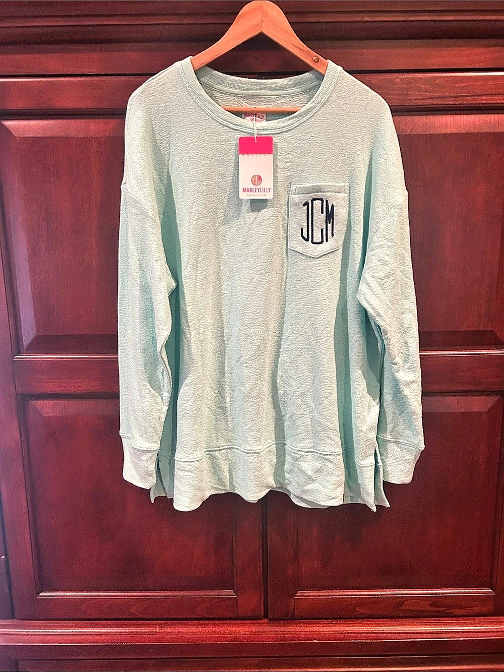 Marleylilly Long Sleeve Pullover in Green NWT